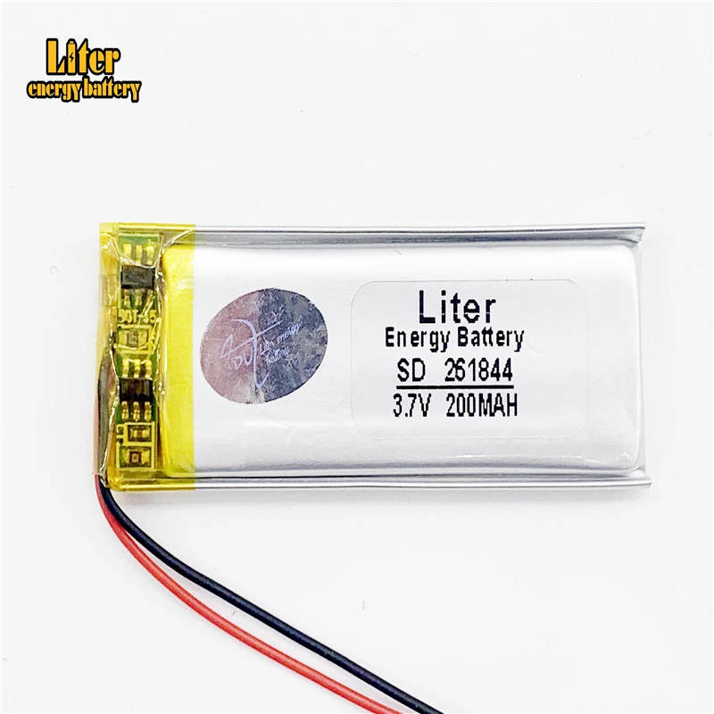 Lithium Ion Battery 3.7V lithium polymer battery 261844 200MAH MP3 MP4 MP5 Bluetooth DIY gift / toy stylus