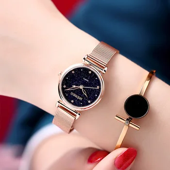 

2020 new high-end luxury net red star watch women watch watch vibrating the same paragraph Milan strap ladies watch reloj mujer
