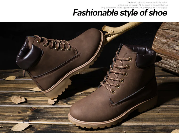 LZJ/; женские Ботинки martin из искусственной кожи; зимняя обувь; ботильоны; женская зимняя обувь; Пара моделей для работы; большие размеры 36-46