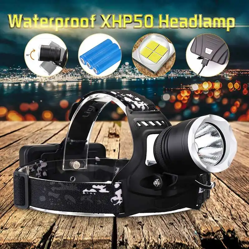 

280000lm LED Smuxi headlamp t6 headlight 3 modes head light waterproof flashlight use 3* 18650 for hunting cycling camping