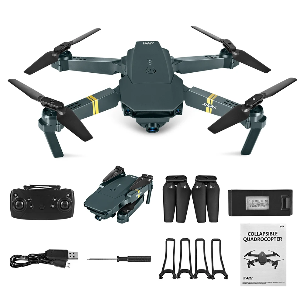

WIFI FPV Drone 4K With Camera Wide Angle HD 1080P Camera Hight Hold Mode Foldable Arm RC Quadcopter Drone Pro RTF Dron For Gift