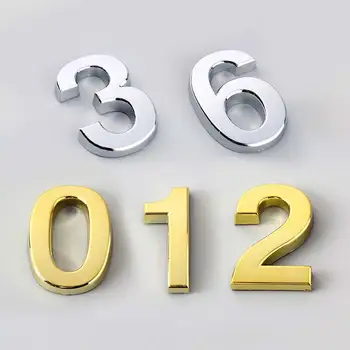 

Door Address 5CM Sign High Quality Hot Sale Number Hotel Digits Sticker 0-9 Modern Number Plate Popular 1PC House