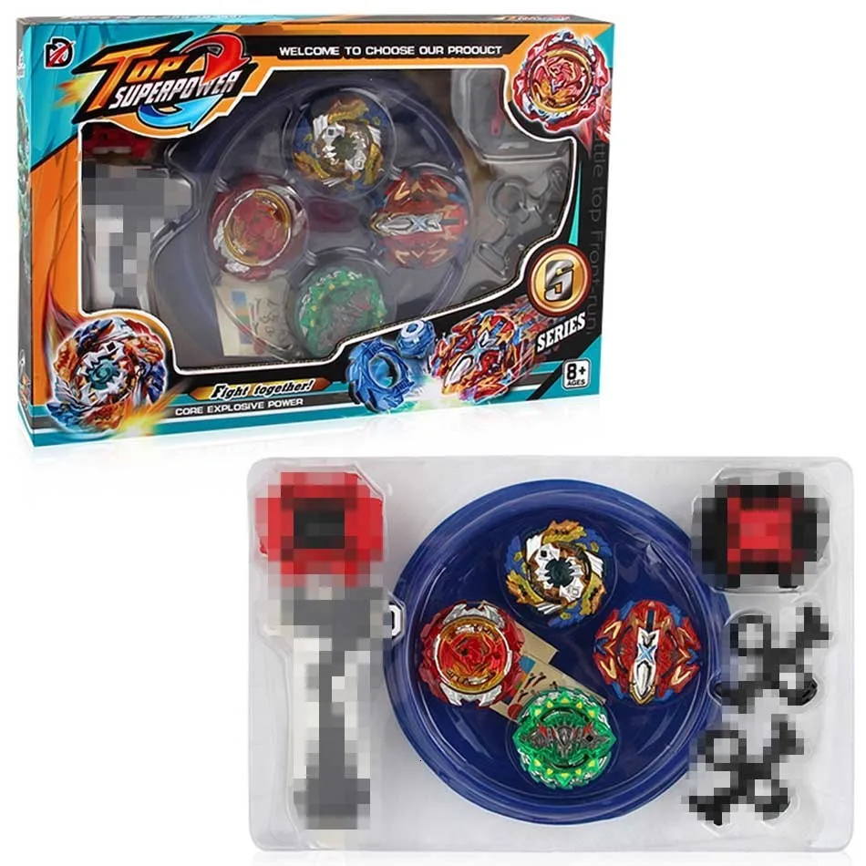 Оригинальная коробка Beyblade Burst для продажи Металл Fusion 4D с пусковым устройством и Bayblade Арена стадион спиннинг Топ Набор Детские игры игрушки