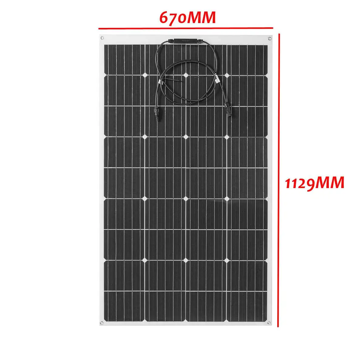 US $129.99 18V 130W USB Solar Panel Output Solar Cells Poly Solar Panel MonoCrystalline Cells For Boat Car Yacht Battery 112967025mm