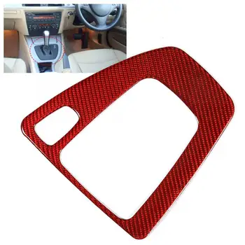 

Car Interior Carbon Fiber Gear Shift Panel Trim Cover Right Hand Driving Red Fit for bmw 3 Series E90 E92 2005 2006 2007 -2012