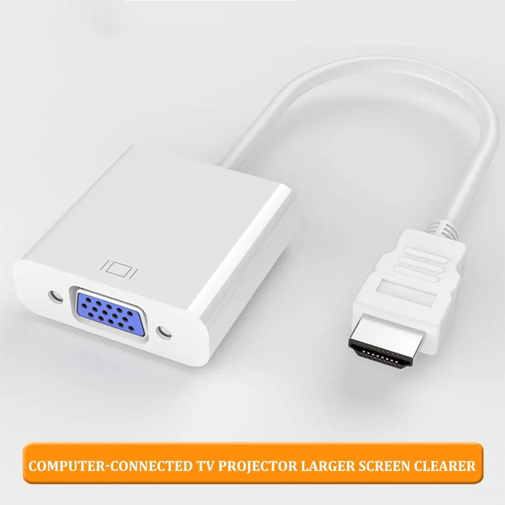 Адаптер hdmi-vga кабель конвертер HDMI VGA кабель Поддержка 1080P с аудио кабелем для HD tv xbox PS3 PS4 ноутбука ТВ коробка