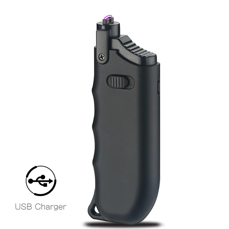  360 Flexible Neck Usb Electronic Lighter Long BBQ Plasma Arc Lighter Flameless Windproof Metal Torc
