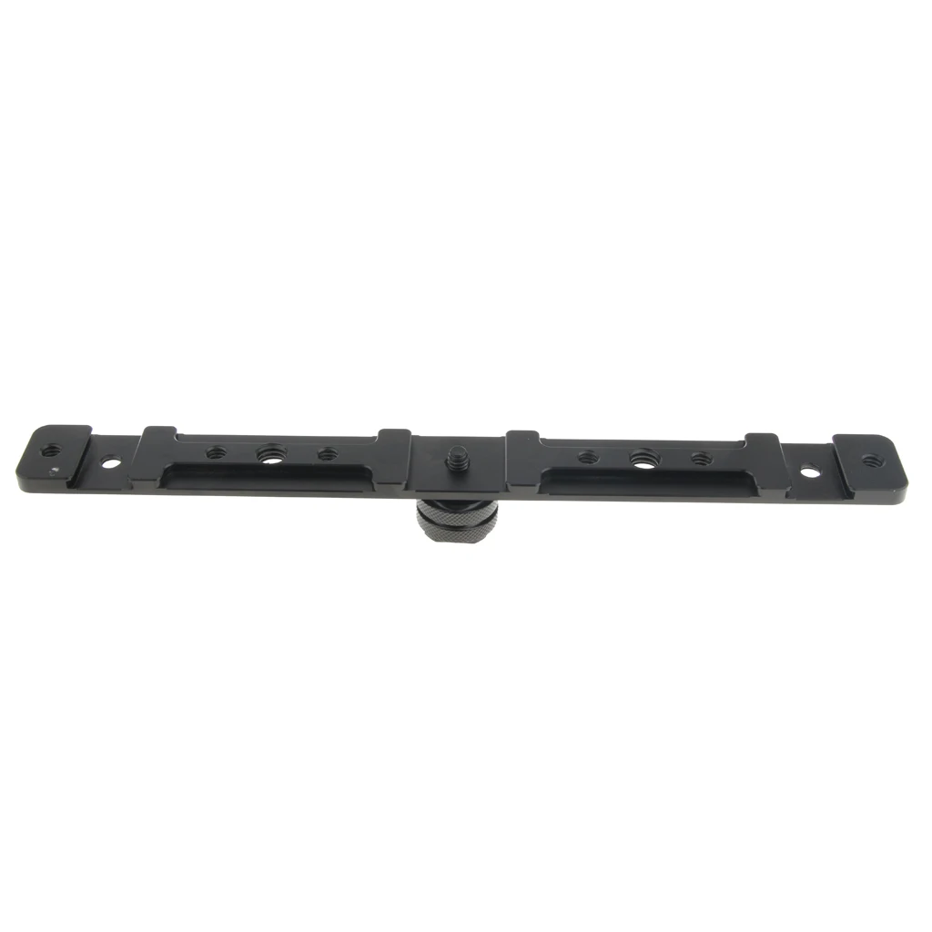 Cold Shoe Extension Bar Bracket Dual Sided Mounting for Lights Monitors Mic