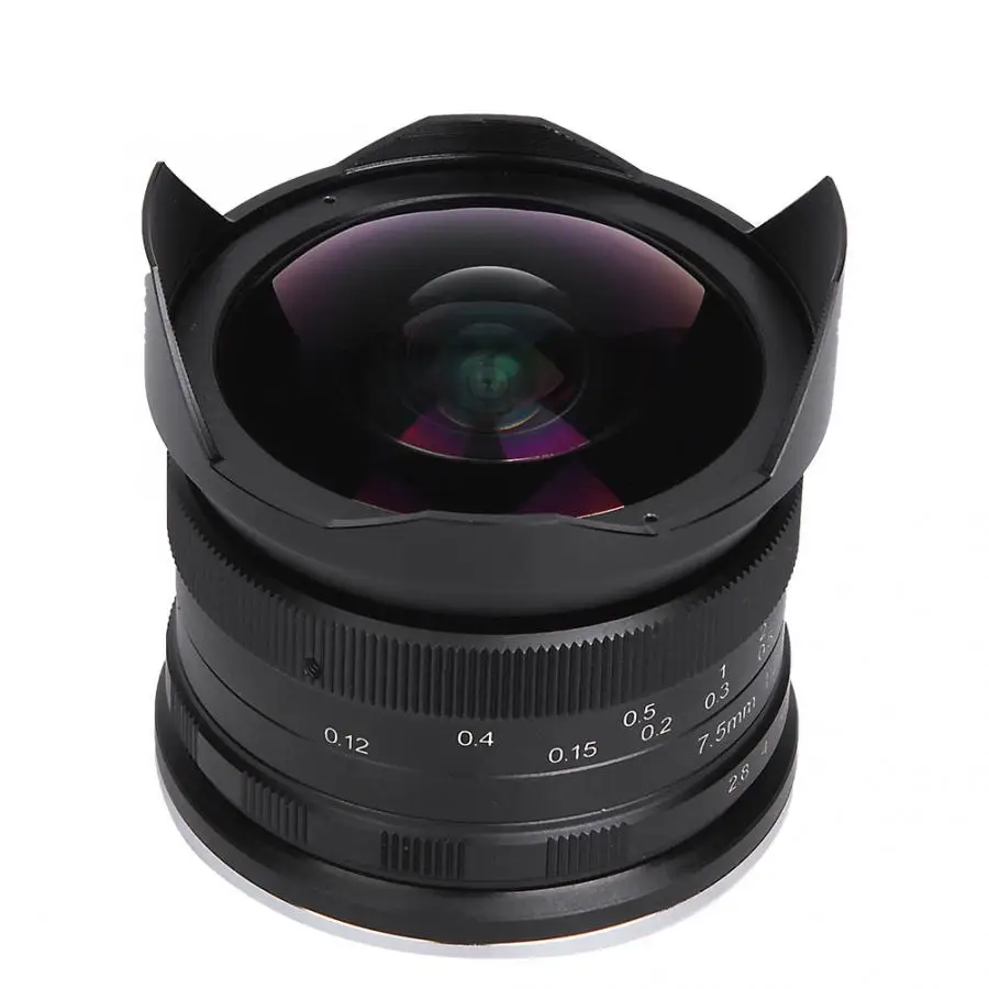Чехол для веб-камеры 7,5 мм F2.8 180 градусов Рыбий глаз супер широкий угол микро Фокус объектив для Sony NEX Крепление увеличительное Объектив