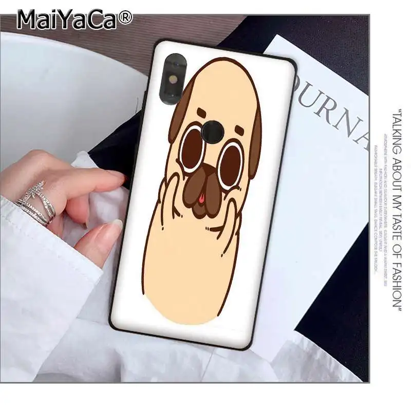 MaiYaCa Lucu Corgi Puglie Pug DIY Dicat Indah Ponsel Case untuk Xiaomi 8 9 Se Redmi 6 Pro 6A 4X 7 Dicatat 5 7 Ponsel