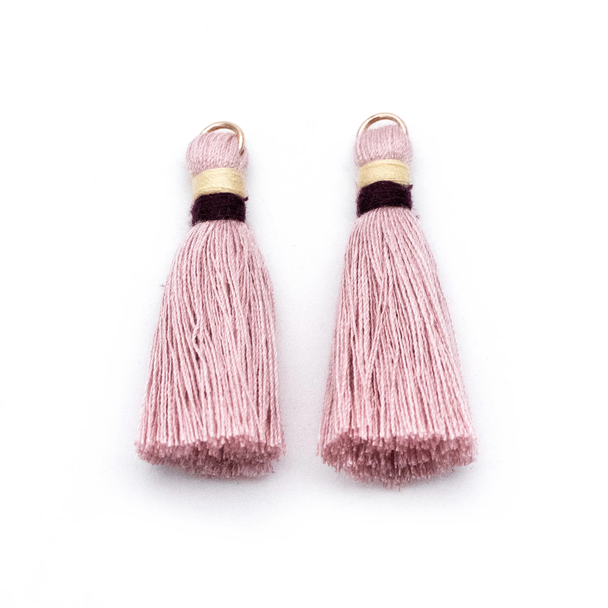 

10pcs Cotton Tassel Wholesale, Tassel Charm Pendants 44mm, Purplish Pink (FB-033-1)