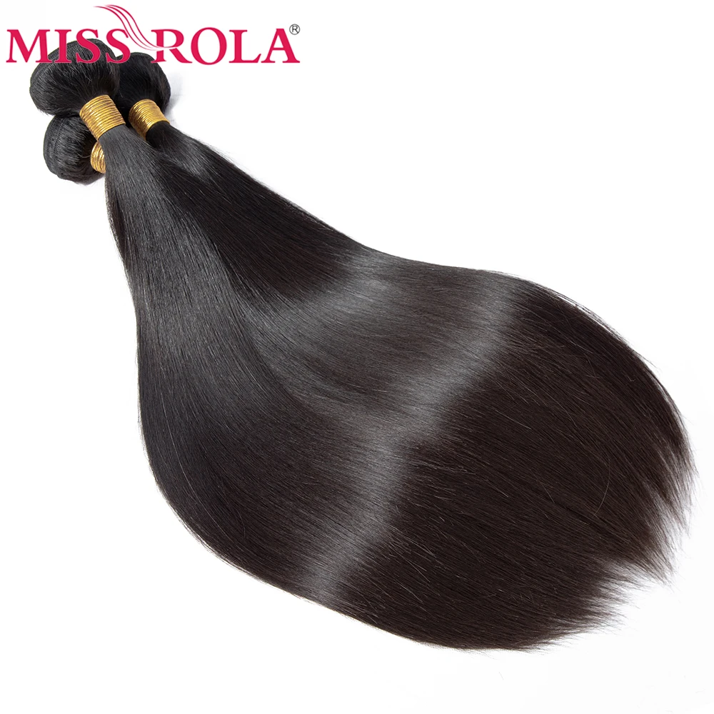 Miss Rola Peruvian Hair Weave Bundles Natural Color 10 Bundles Remy Human Hair Extension 8-30 Inch Straight