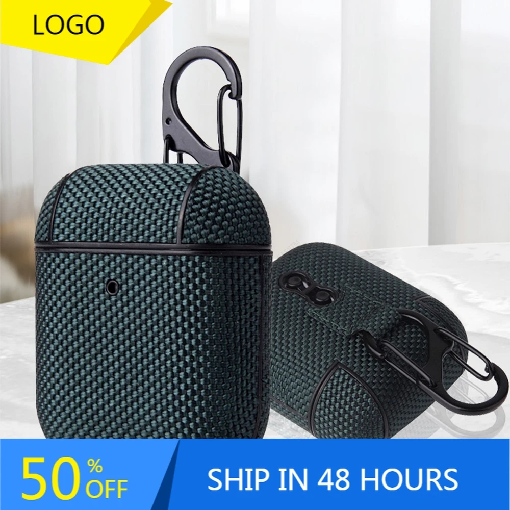 For AirPods 2 Case Earphone Waterproof Nylon Cloth Protective Cover Apple Air Pods 1 Fundas Wireless Charging Box | Электроника