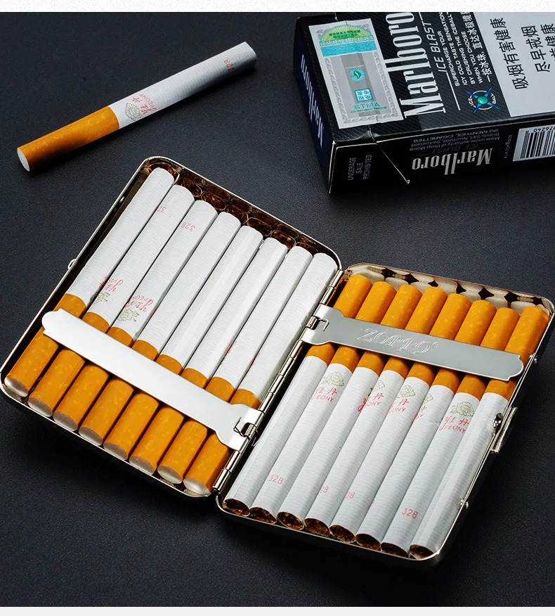 Alloy 20 cigarette packing box, creative ashtray, custom ashtray, zinc alloy, men's decoration, gift giving. gadgets for men