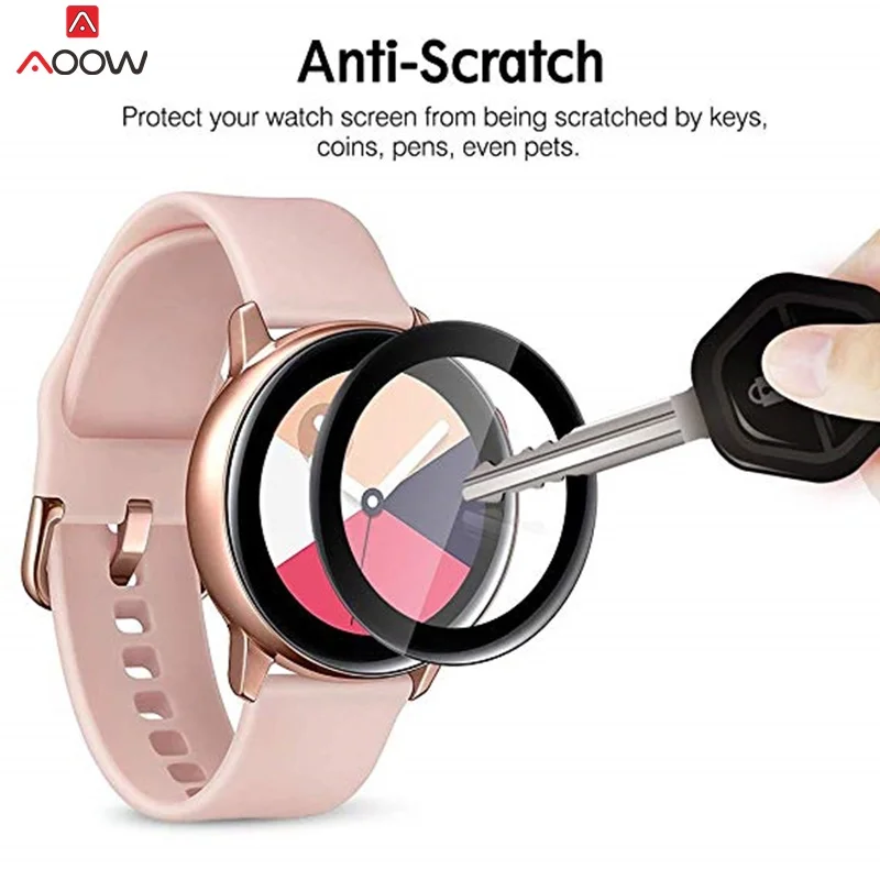 2 шт. ПЭТ мягкая защитная пленка для экрана Samsung Galaxy Watch Active 1 40 мм R500/R830