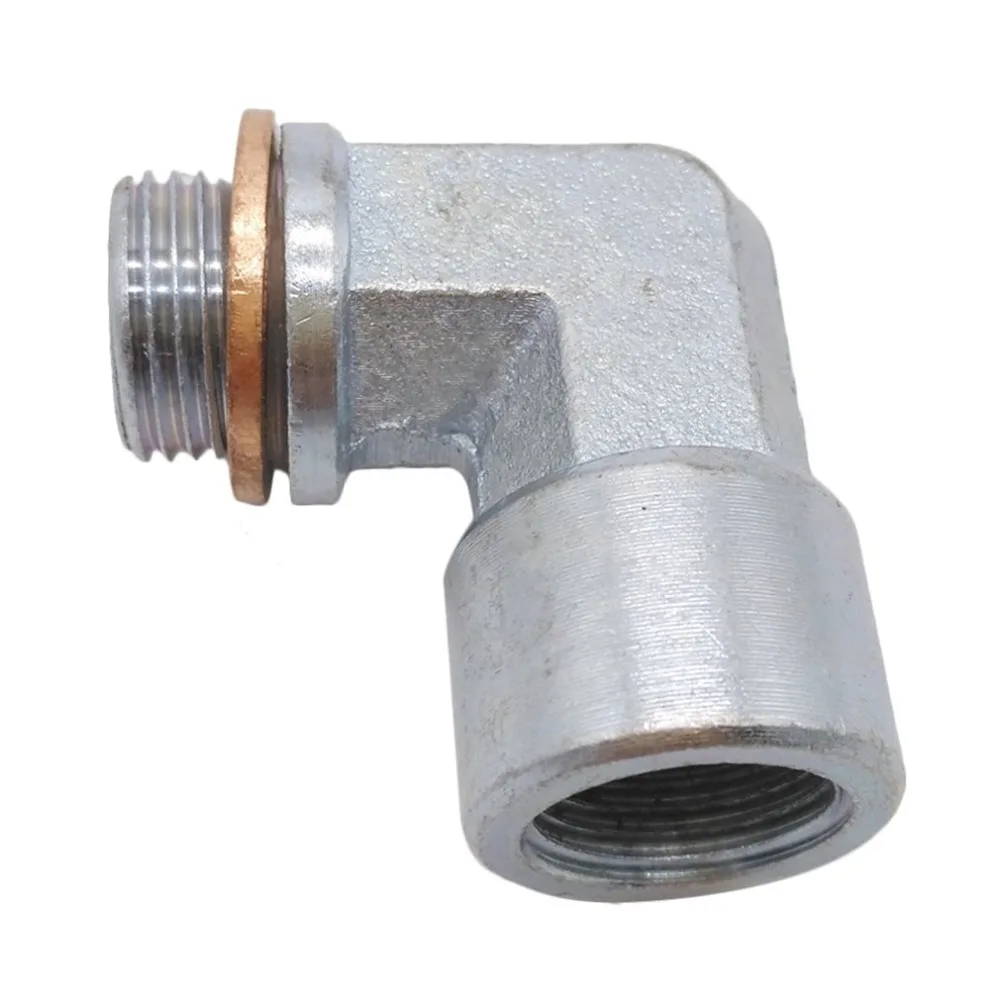 M18X1.5 O2 Oxygen Sensor Angled Extender Spacer 90 Degrees 02 Bung Extension For Decat Hydrogen Easy Installation