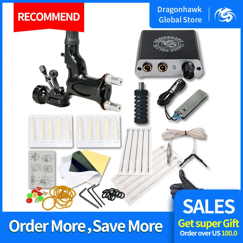 Beginner Tattoo Kit Set 1 Rotary Machine Professional kit Accessories | Красота и здоровье