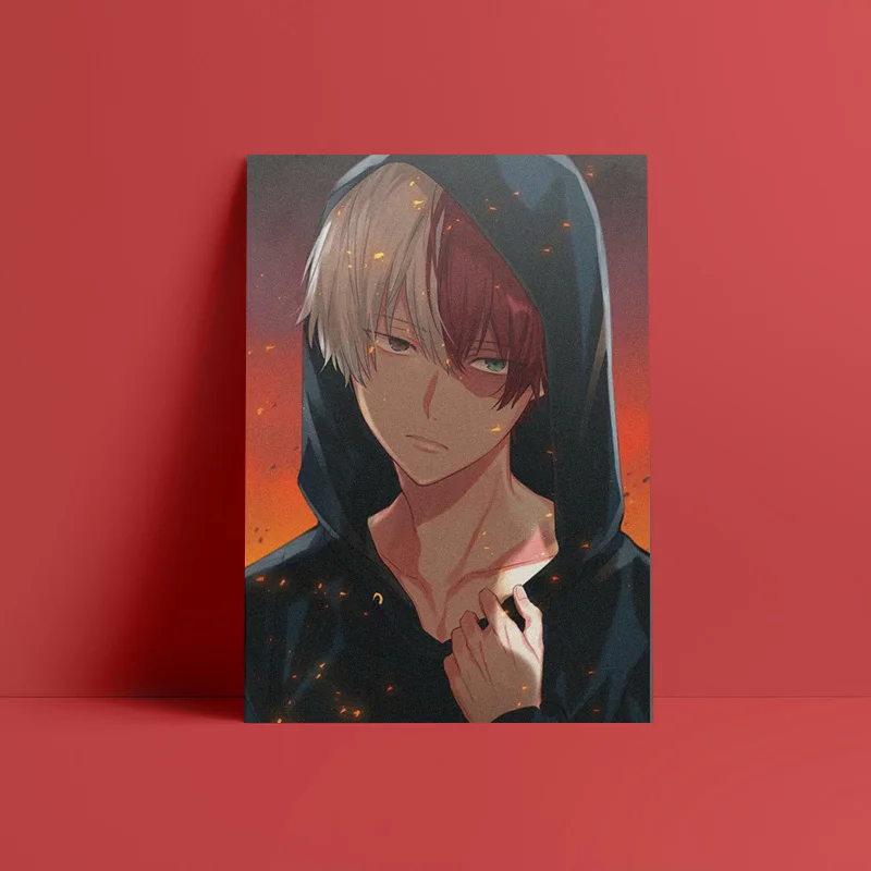 iC 198 Шото Тодороки Boku no Hero Academy Wall Art Холст украшение постеры принты для гостиной декоративная картина для спальни - Цвет: iC 198