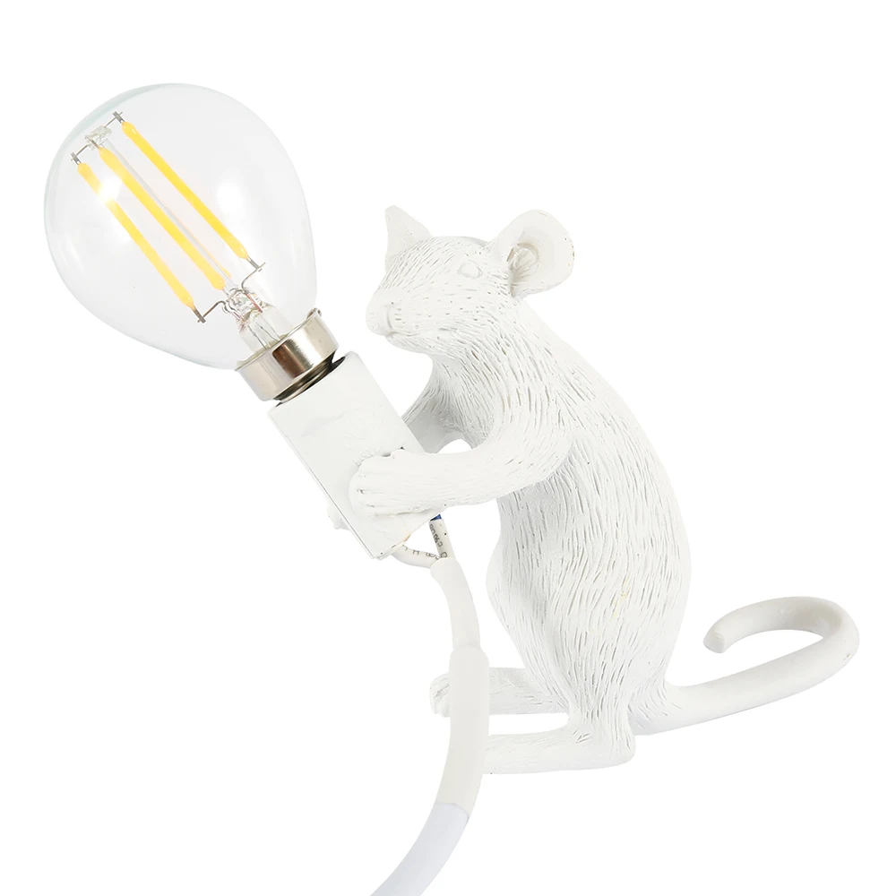 Creative Mouse Table Lamp Mini Animal Small Mini Mouse Desk Light Cute LED Night Light Home Decoration Bedside Lamp