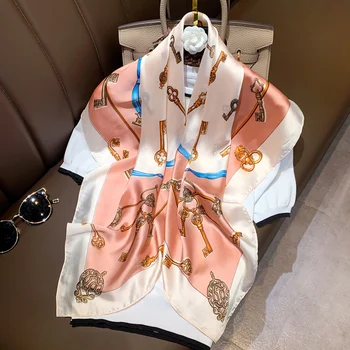 

90x90cm Small silk scarves, square square square scarves, spring and winter fashionable scarves, all kinds of scarves, 90x90cm