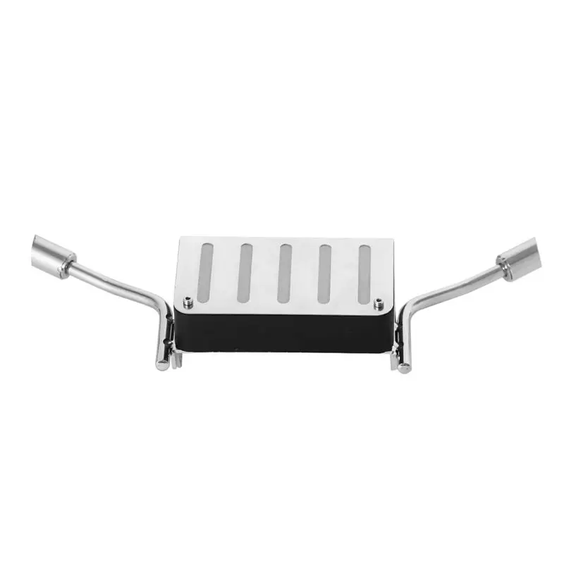 Metal Simulation Fuel Tank with Exhaust Pipe for TRX-4 Ford BRONCO RC Car H37A