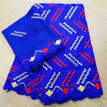 

African Dry Cotton Lace Fabrics 2020 High Quality Embroidery Lace Swiss Voile Lace Stone Swiss Voile Lace In Switzerland h83-15