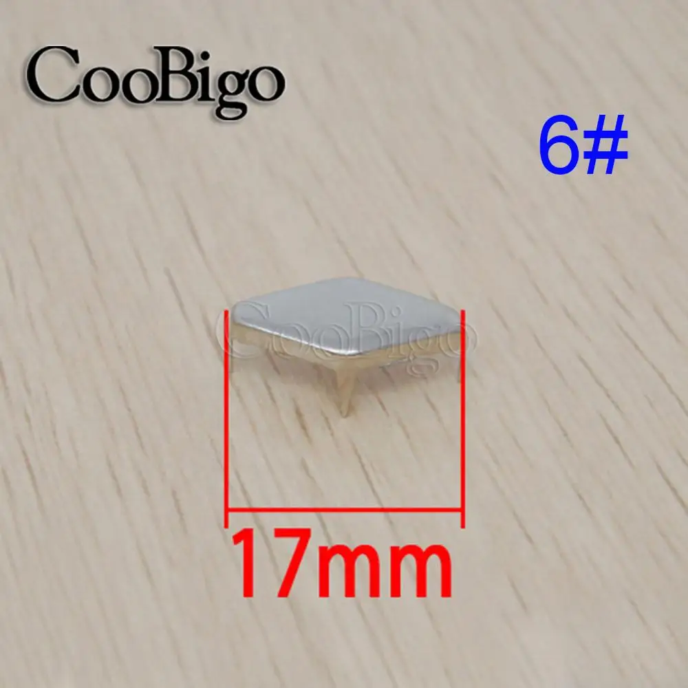 Claw Spike Rivet Studs Metal Rivets Metal Studs Leather Rivets 50pcs Bead Riveter For Bag Dog Collar Punk Rock Garment Cap Shoes DIY Leather Craft Accessory