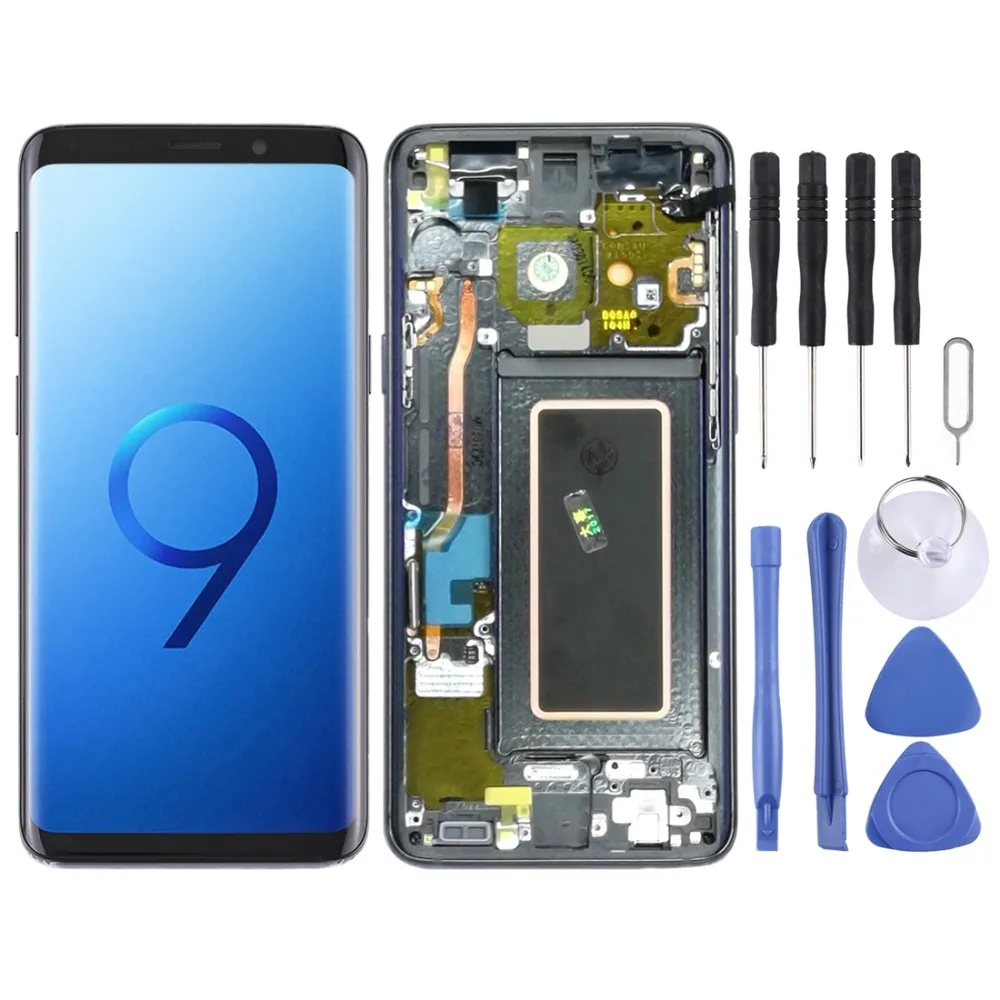 IPartsBuy ЖК-экран и дигитайзер Полная сборка с рамкой для Galaxy S9/G960F/G960F/DS/G960U/G960W/G9600