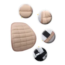 Универсальная подушка для сидения автомобиля, офиса, дома, Флокированная Подушка для спины, Подушка для спины, подушка для спины, зимние мягкие теплые подушки