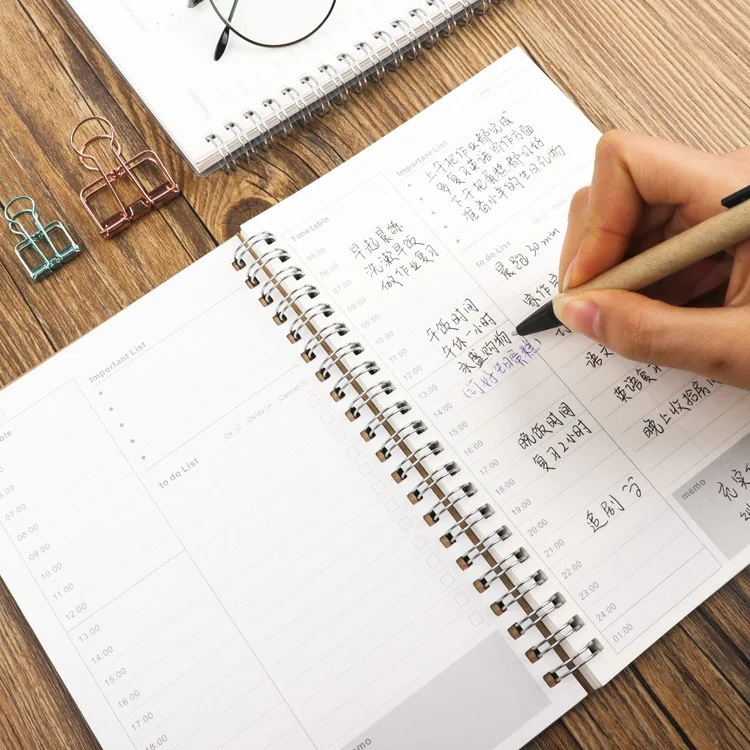 A5 Planning Day Time Management Self Discipline Schedule Book Daily Planner Organizer Study Planner Day Planner Book Notebook 3