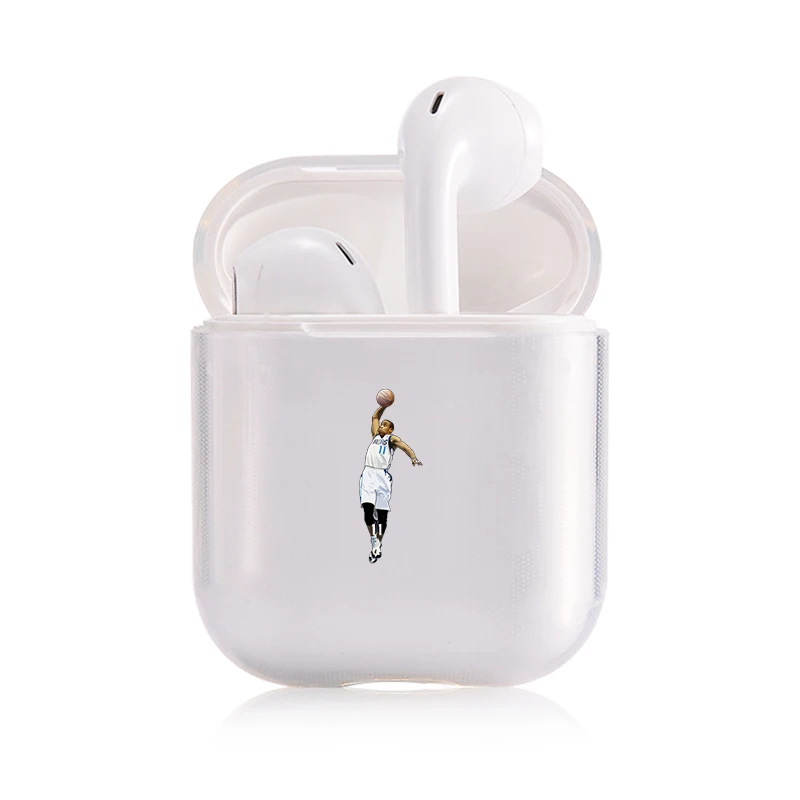 Знаменитый бренд баскетбольных Athlete наушники чехол для Apple airpods чехол игрок NBA Bluetooth Pop Air стручки чехол прозрачный жесткий чехол из пластика с изображением крышка - Цвет: I200230