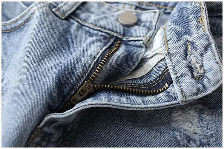 AliExpress, женские штаны, летние потертые джинсовые шорты, западный стиль, модные ретро джинсовые шорты с высокой талией и дырками