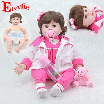 

20" body silicone soft baby rebirth doll love hand-made realistic princess realistic female doll live toy bebe reborn realista
