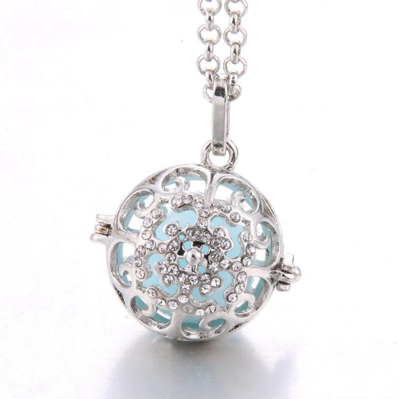 New Diffuser jewelry perfume cages Necklace Vintage Heart Necklaces Aromatherapy Essential Oil Pregnant Women Pendant necklace