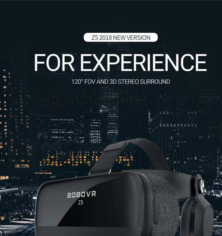 Bobovr Z5 3D VR Virtual Reality Glasses Headset Helmet Goggles Casque Stereo Headset Box Glasses For Smartphone With Packaging