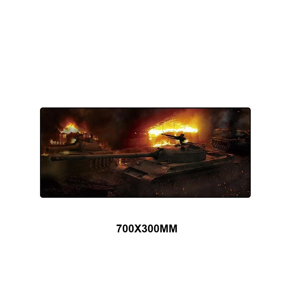 World of Tanks коврик для мыши большой Противоскользящий геймерский игровой коврик для мыши Keyborad коврик для мыши для ноутбука водонепроницаемый коврик для мыши защита стола - Цвет: TKSJ-014