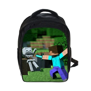 

Children Game World Backpack Kids Cartoon Printed Bags Boys School Street Travel Anime Cosplay Backpack