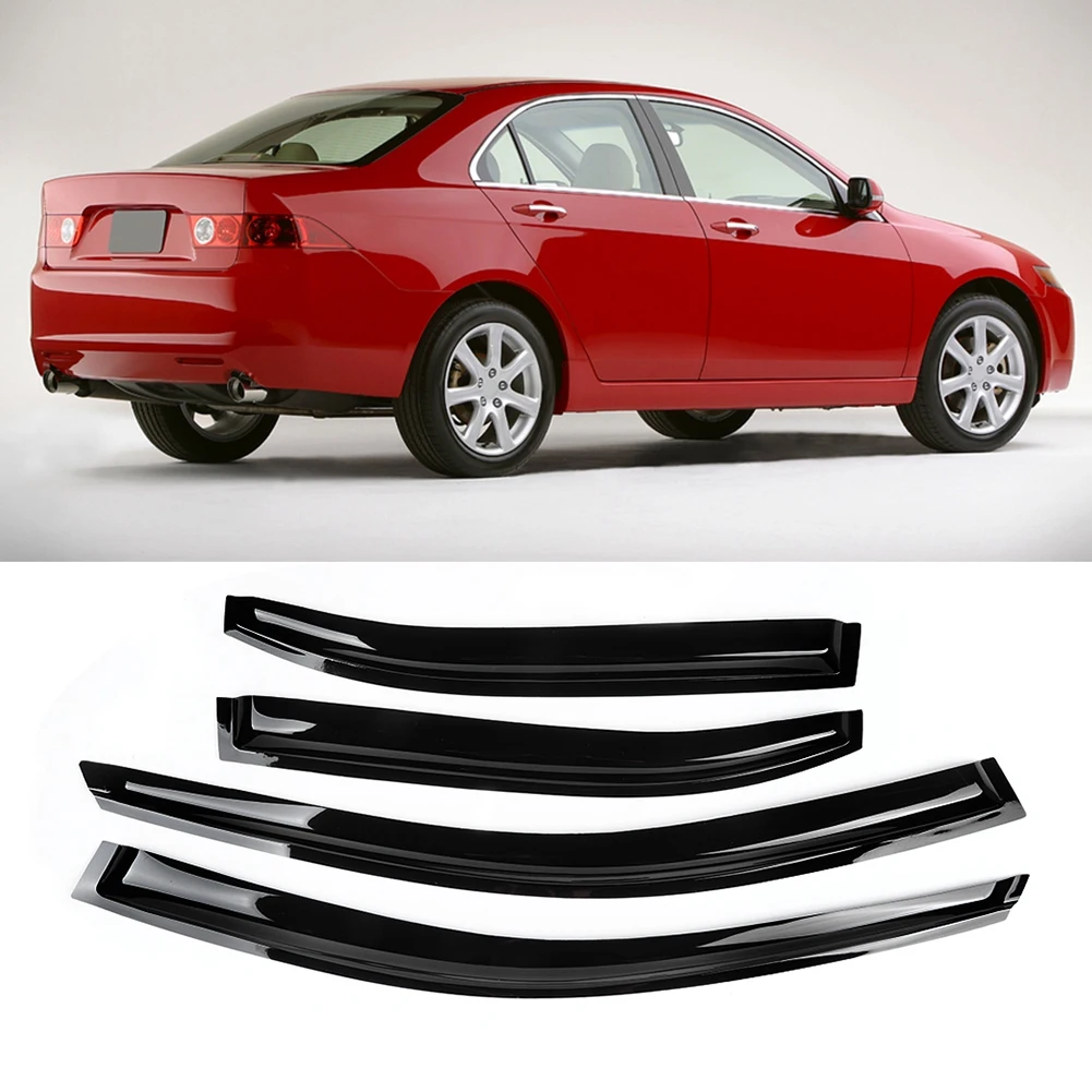 

Dropshipping 4pcs Window Visor Vent Shades Sun Rain Guard Window Visors For Acura TSX 3Dr 2004-08 Window Visor