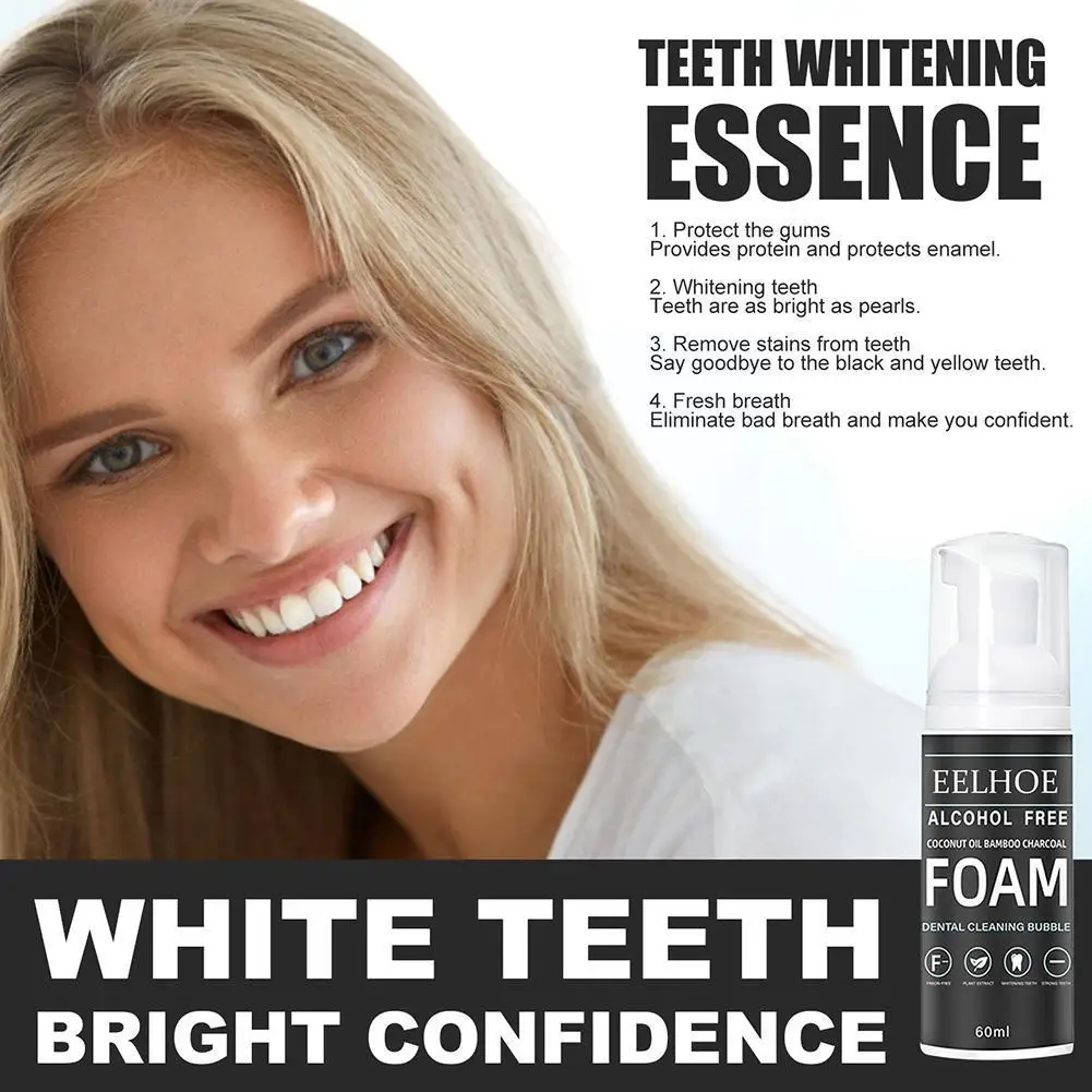 Coconut Oil Tooth Cleansing Mousse Remove Plaque Stains Odor Fresh Breath Whitening Toothpaste Teeth Care Tool | Красота и здоровье