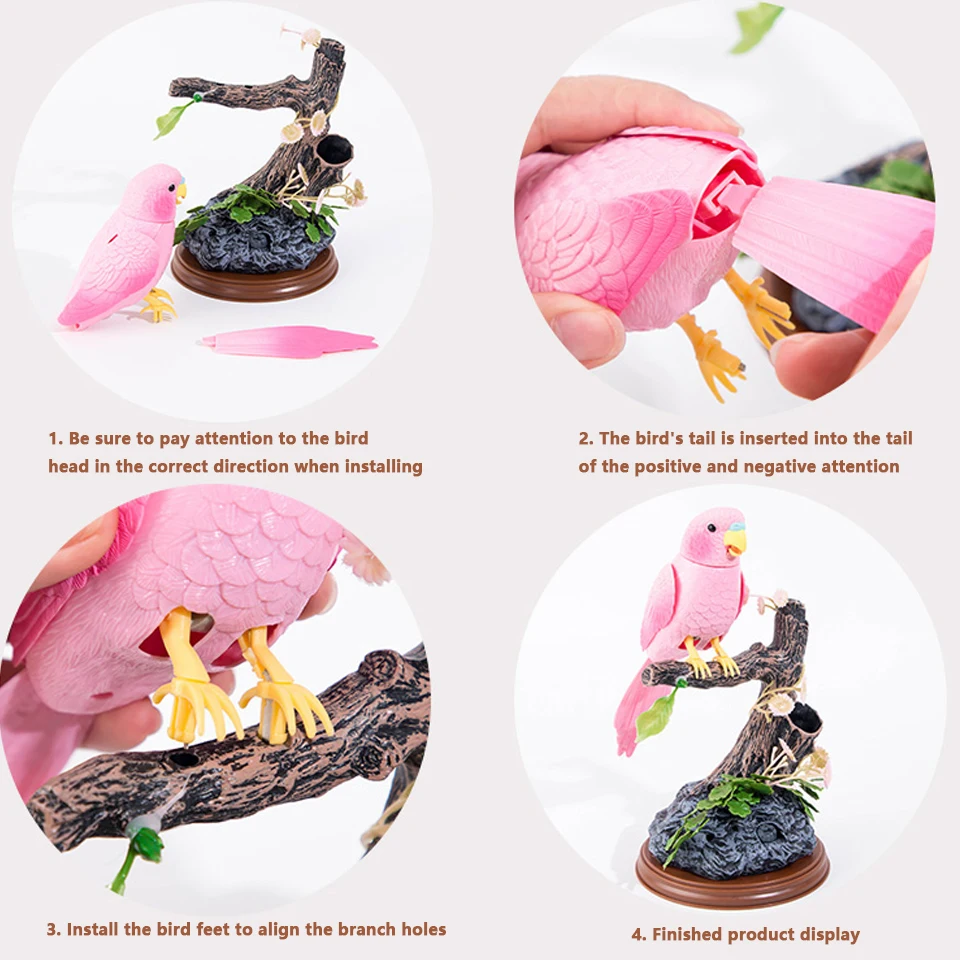 Electric Simulation Voice Control Parrot Toy Musical Magpie Talking Electronic Pet Bird Model Decoration Children'S Toy Gift 4