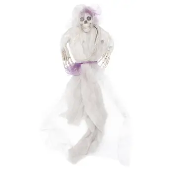 

1PC Halloween Hanging Ornament Horrible Body Skeleton Adornment For Home Shop Haunted House
