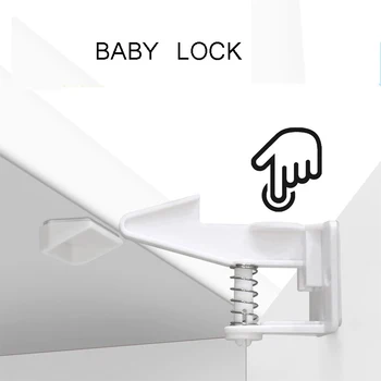 

10pcs Drawer Locks Child Lock Baby Safety Cabinet Drawer Door Lock Children Protection Invisible Locks Kids Security Protective