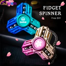 

EDC DIY Fidget Spinner Toy Metal AntiStress Hand Spinner Toy Spinning Gyro R188 Alloy Stress Relieve Toy For Adult Children Gift