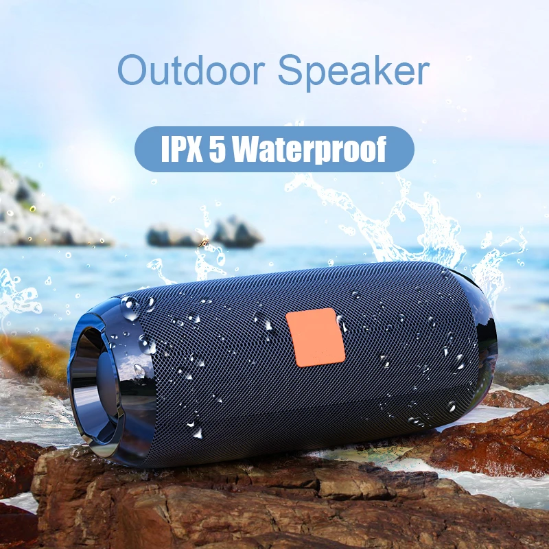 

Portable Bluetooth Speaker 20w Wireless Bass Column Waterproof Outdoor Speaker Support AUX TF USB Subwoofer Loudspeaker TG117