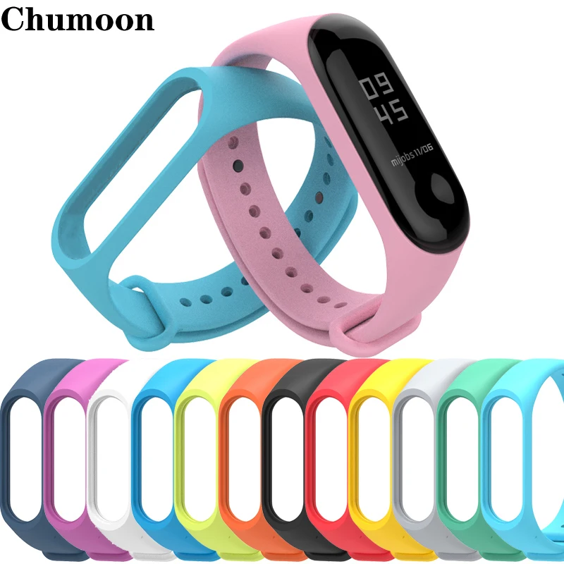 Силиконовый ремешок для часов Xiaomi Mi Band 5 4 Band3 браслет mi band Сменный ремень смарт
