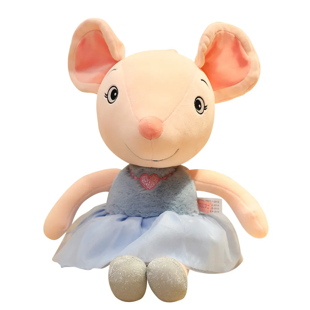 

1pc 35/55cm Cute Ballet Mouse Plush Toys Lovely Dressing Cloth Animal Mouse Dolls Stuffed Soft Baby Finger Toys Birthday Gifts