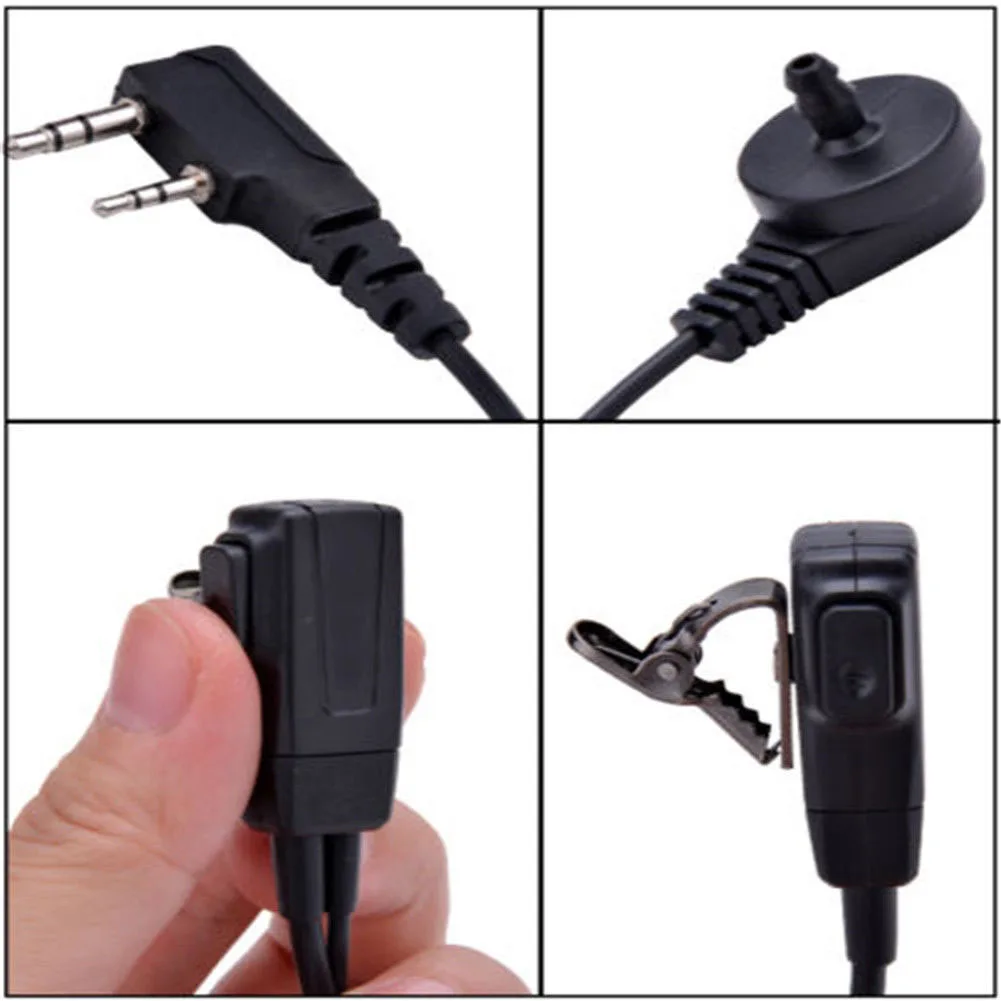 Защита от радиации наушники 2Pin прозрачный легкий наушник домофон шумоподавление