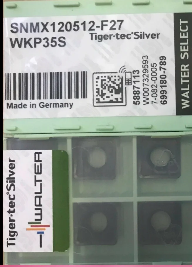 WALTER 10 шт карбидные вставки SNMX120512-F27 WKP35S