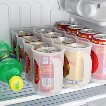 

Home Kitchen Organizer Refrigerator Storage Box Cola Beverage Space-saving Finishing Four Case Organizer Kitchen Accessories