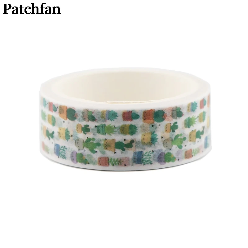 20 шт./лот Patchfan кактус растения 90s забавные DIY Скрапбукинг дети Васи бумага маскирующая Лента Печатный узор наклейка Пастер A2344